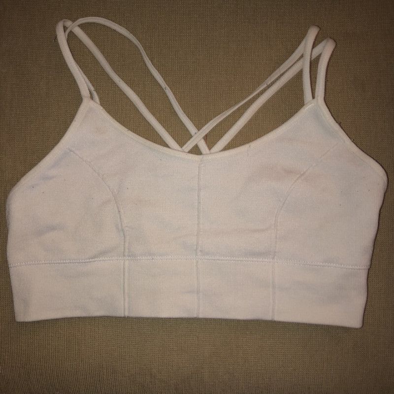 White Sports Bra