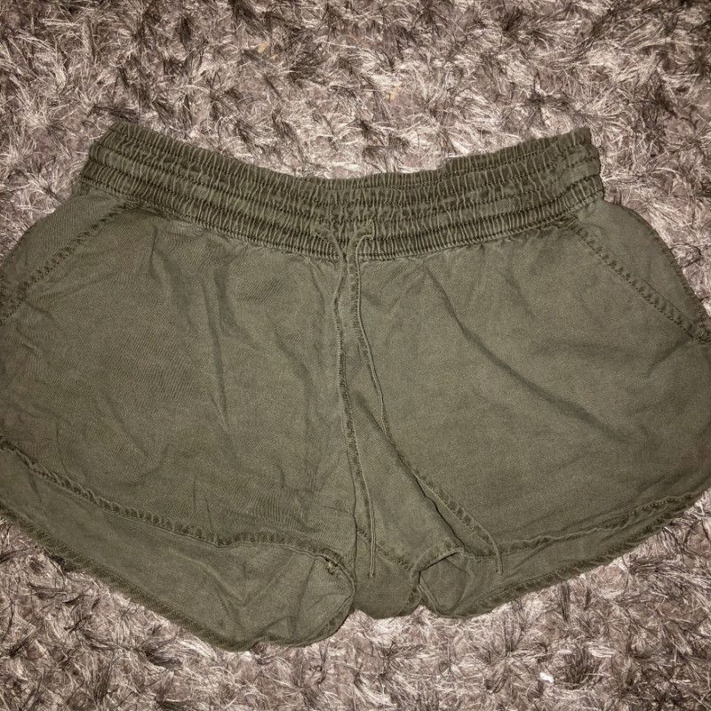 Army Green Mini Shorts