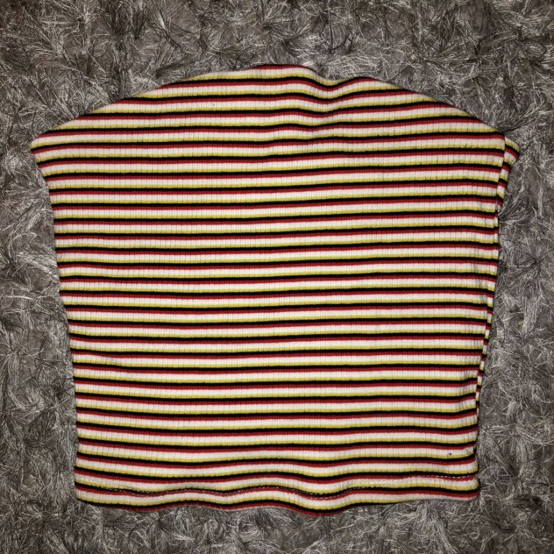 Striped Ribbed Tube Top