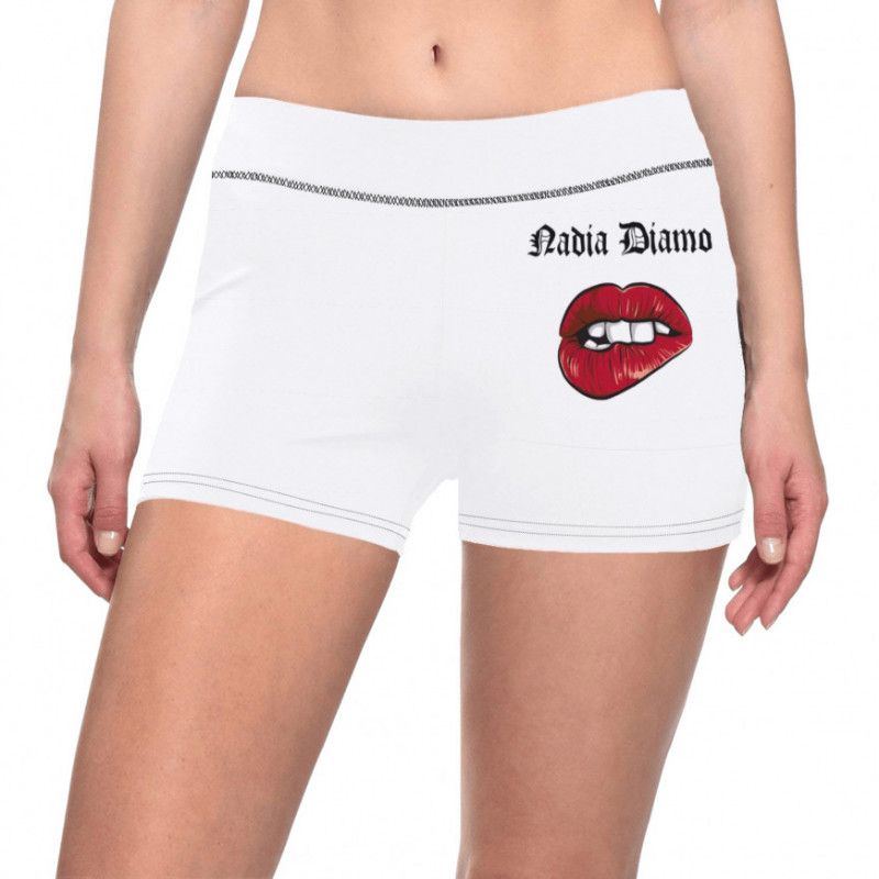 Nadia Diamo Logo Mini Shorts