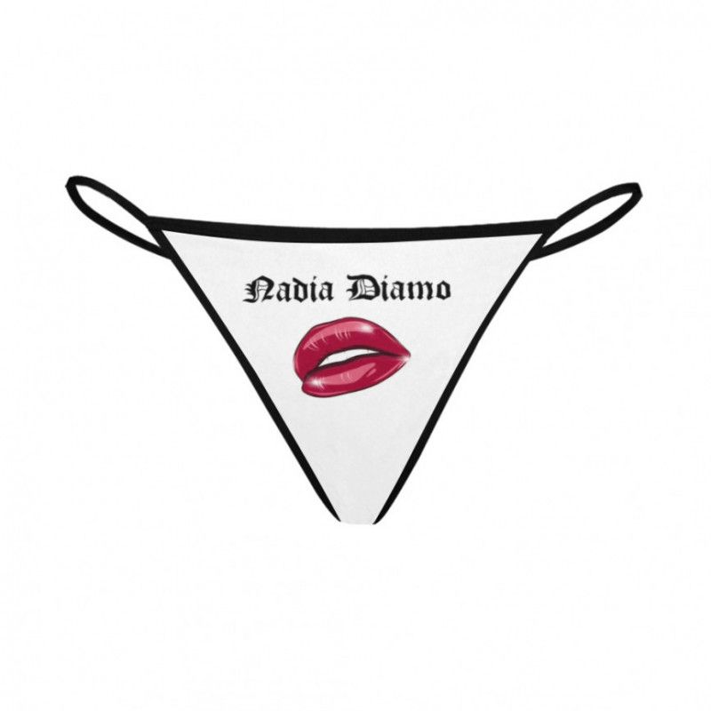 Nadia Diamo Logo Gstring Panties