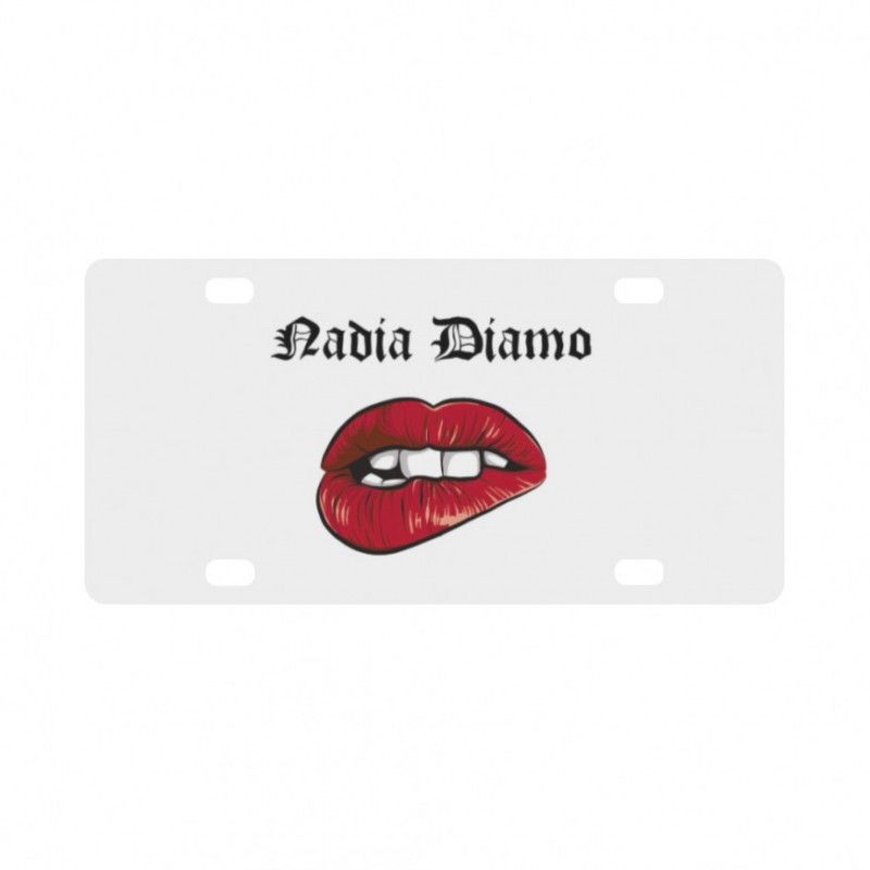 Nadia Diamo Logo Lisence Plate