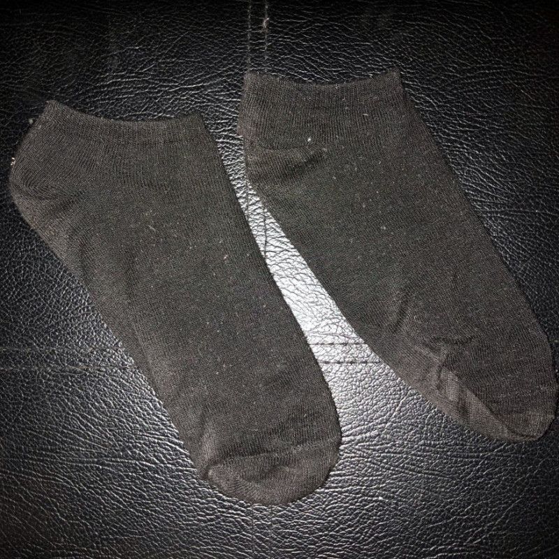 Black Worn Ankle Socks