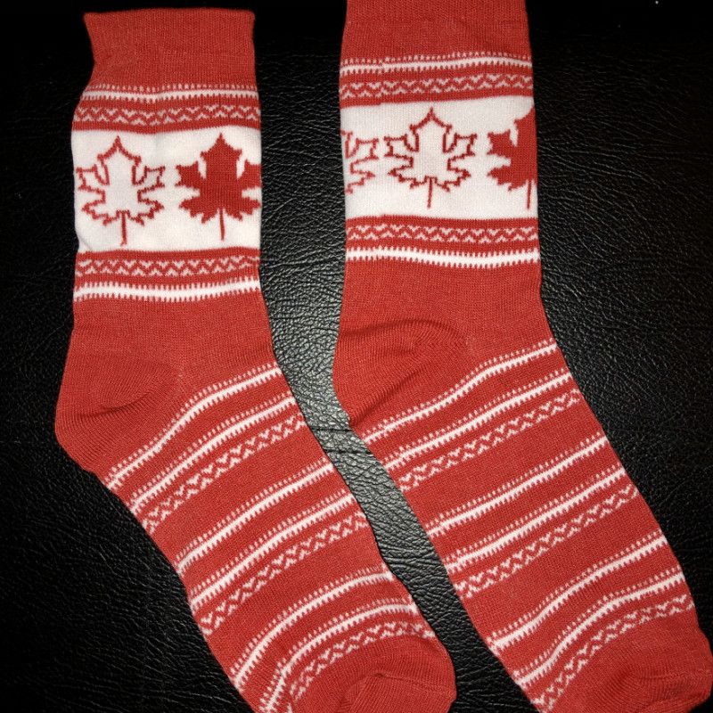 Canadian Leaf High Socks