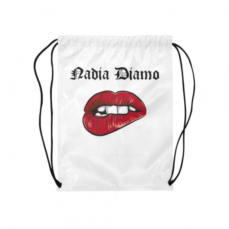 Nadia Diamo Logo Drawstring Bag