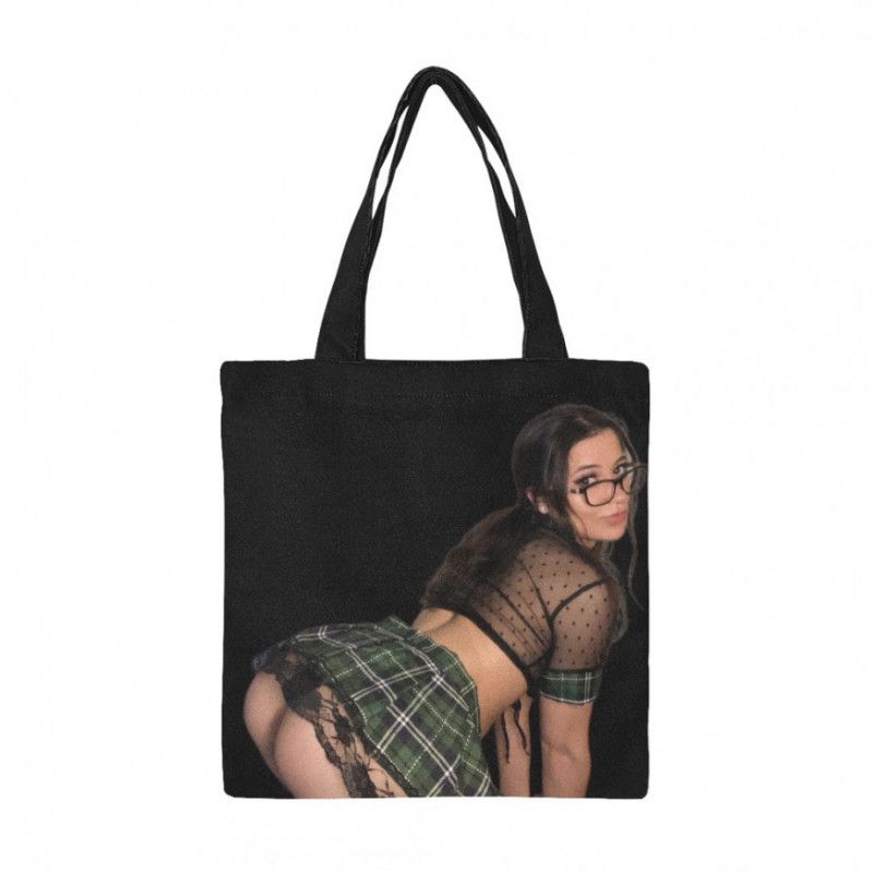 Schoolgirl Print Canvas Tote Bag