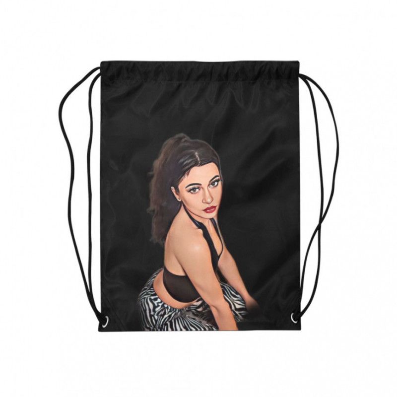 Cartoon Print Drawstring Bag