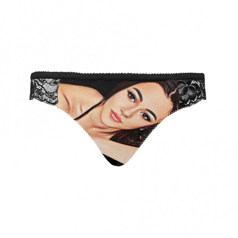 Cartoon Print Lace Panties