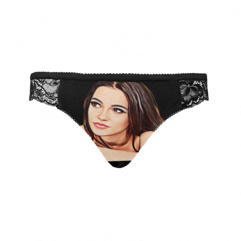 Cartoon Print Lace Panties