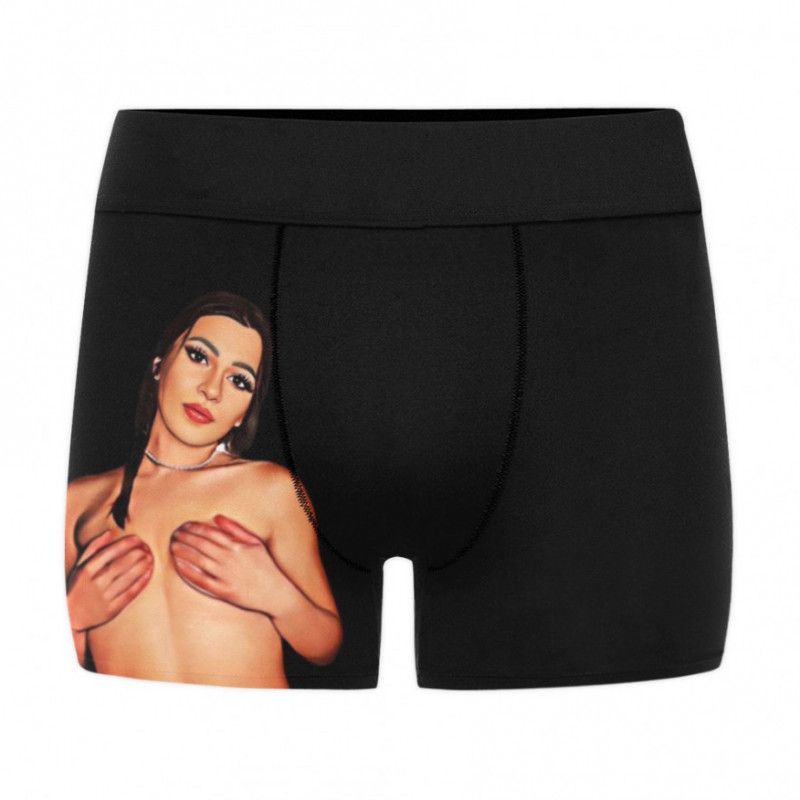 Cartoon Print Boxer Briefs