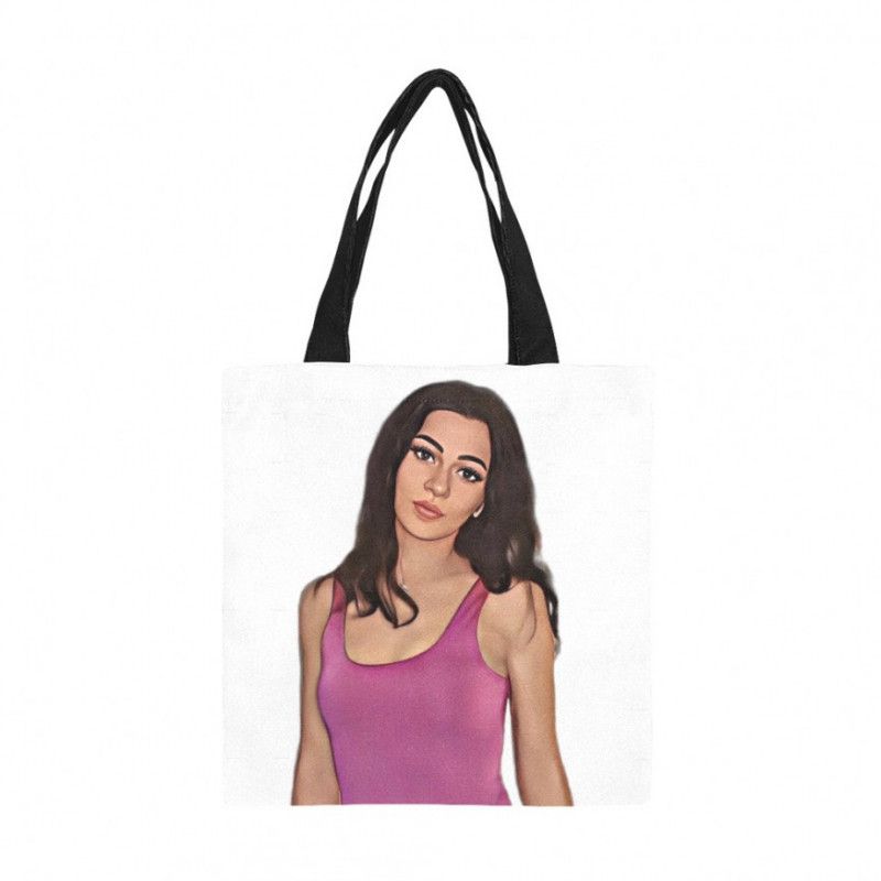 Cartoon Print Tote Bag