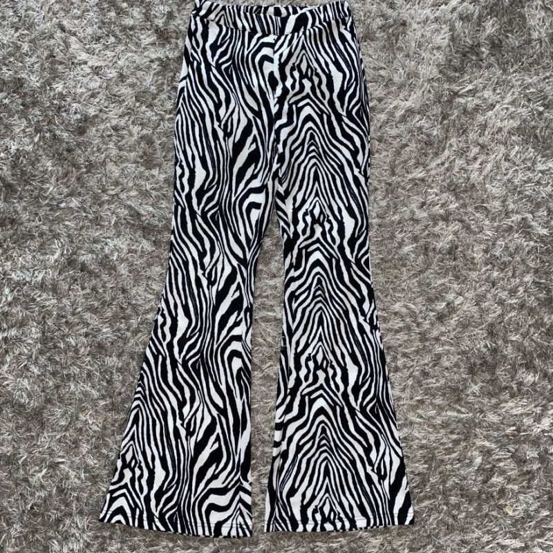 Zebra Flare Clubbing Flare Pants