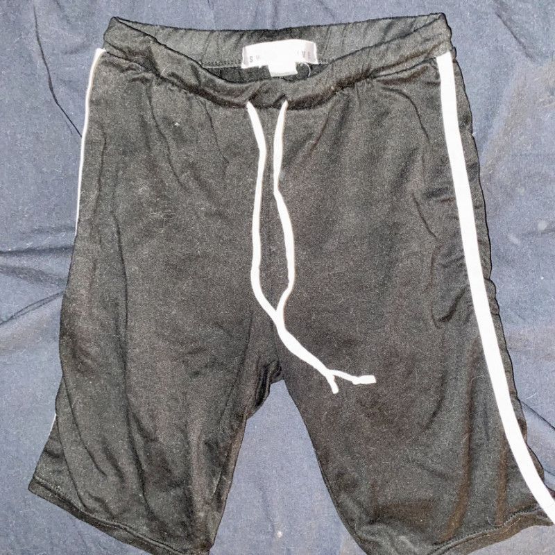 Black Soft Gym Biker Shorts