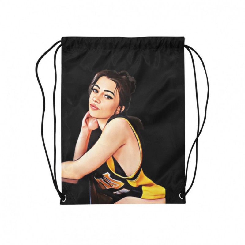 Cartoon Print Drawstring Bag