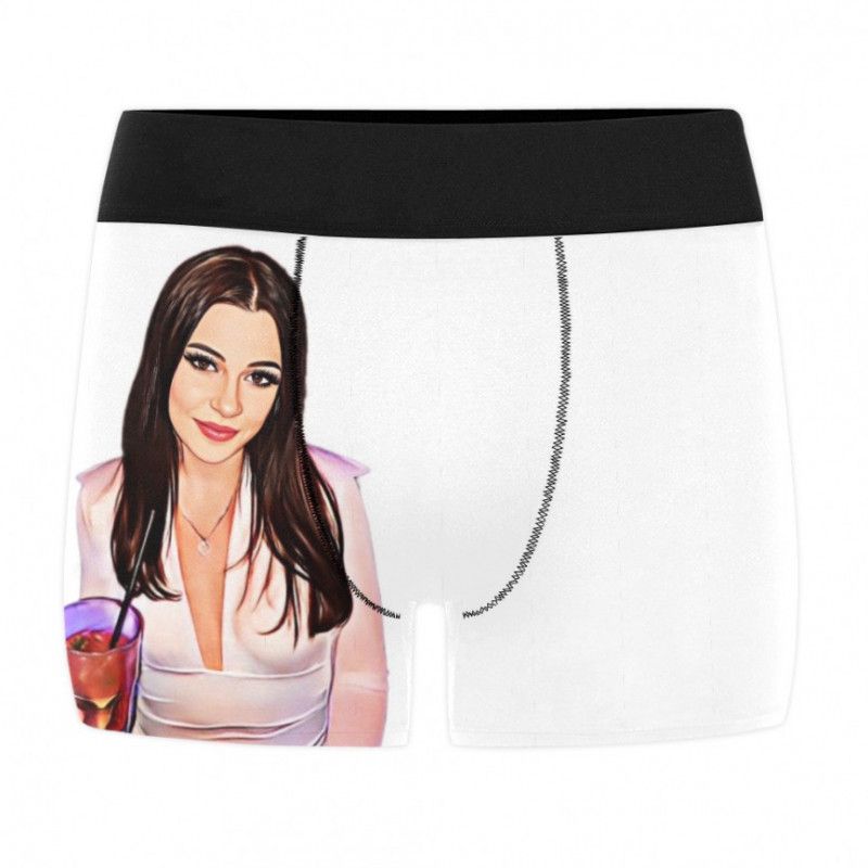 Cartoon Print Boxer Briefs