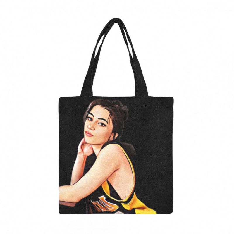 Cartoon Print Tote Bag