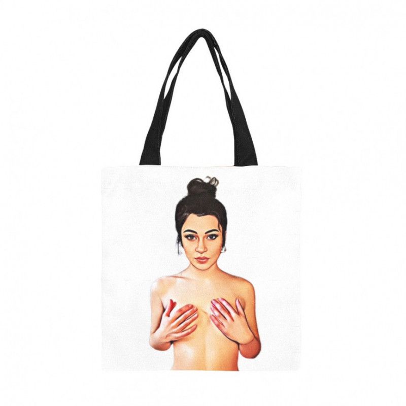 Cartoon Print Tote Bag