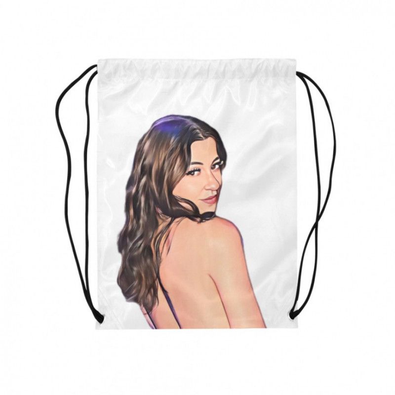 Cartoon Print Drawstring Bag