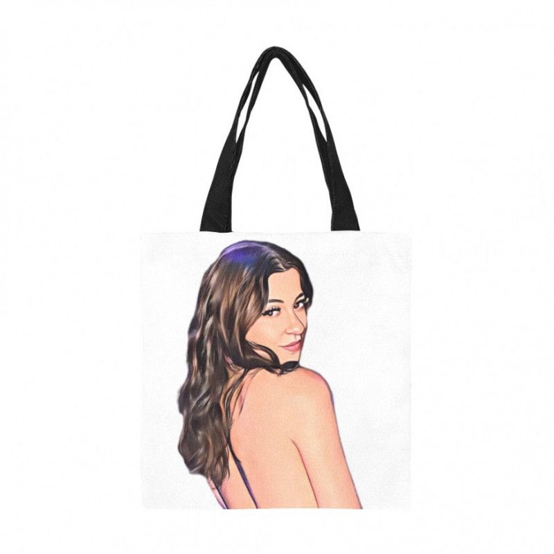 Cartoon Print Tote Bag