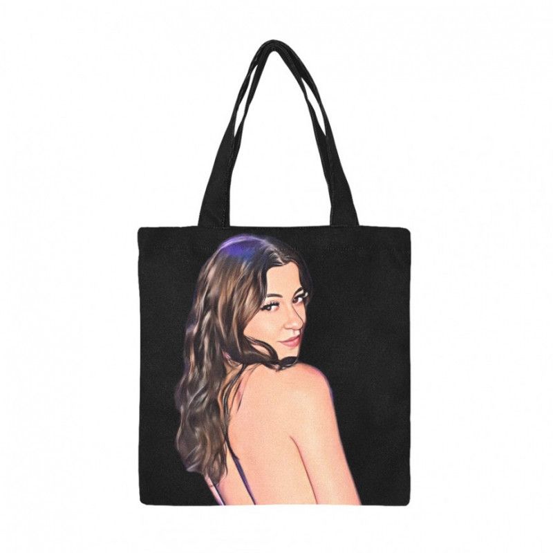 Cartoon Print Tote Bag