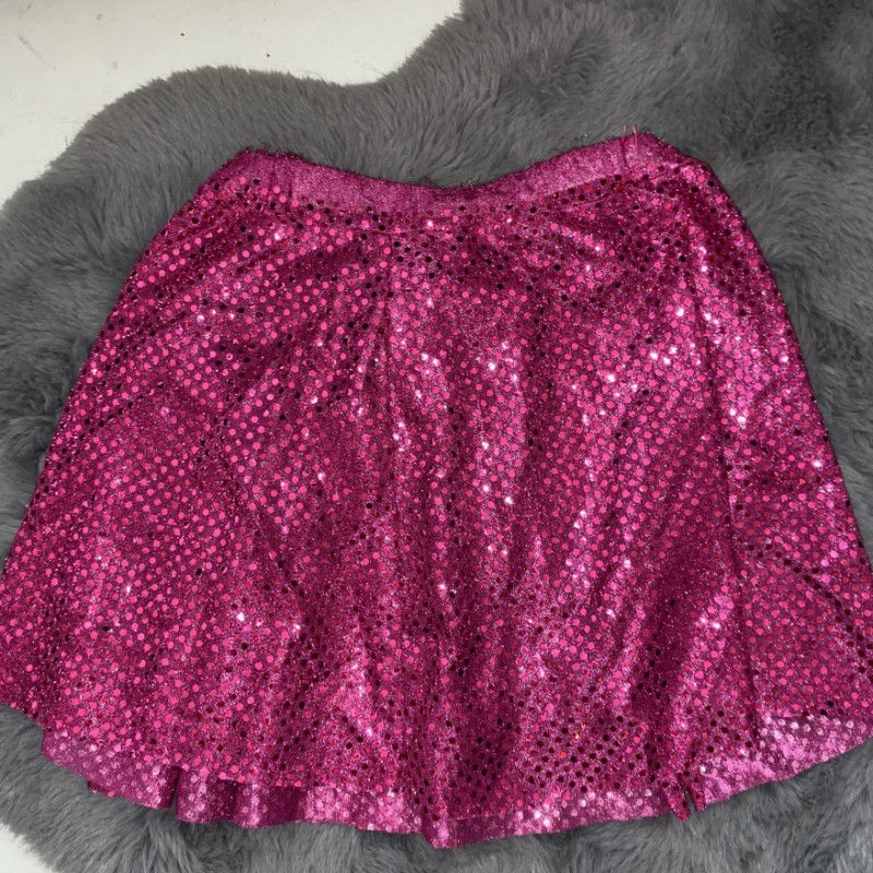 Pink Sequin Costume Skirt