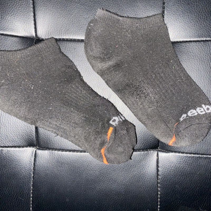 Black Worn Gym Socks