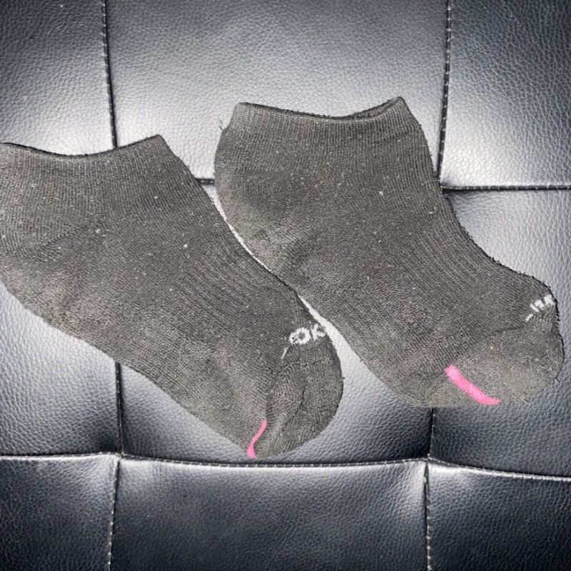 Black Worn Gym Socks