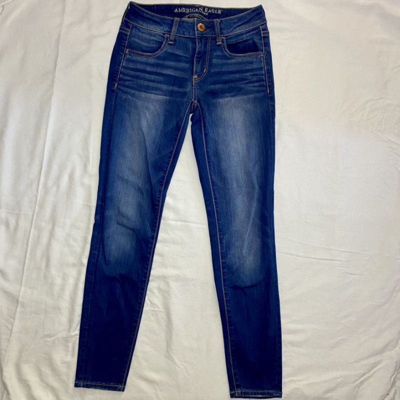 Blue Stretchy Skinny Jeans