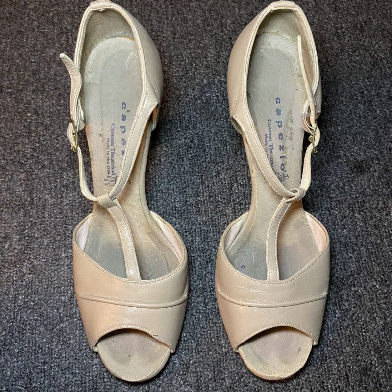 Nude Damaged Dance Heels