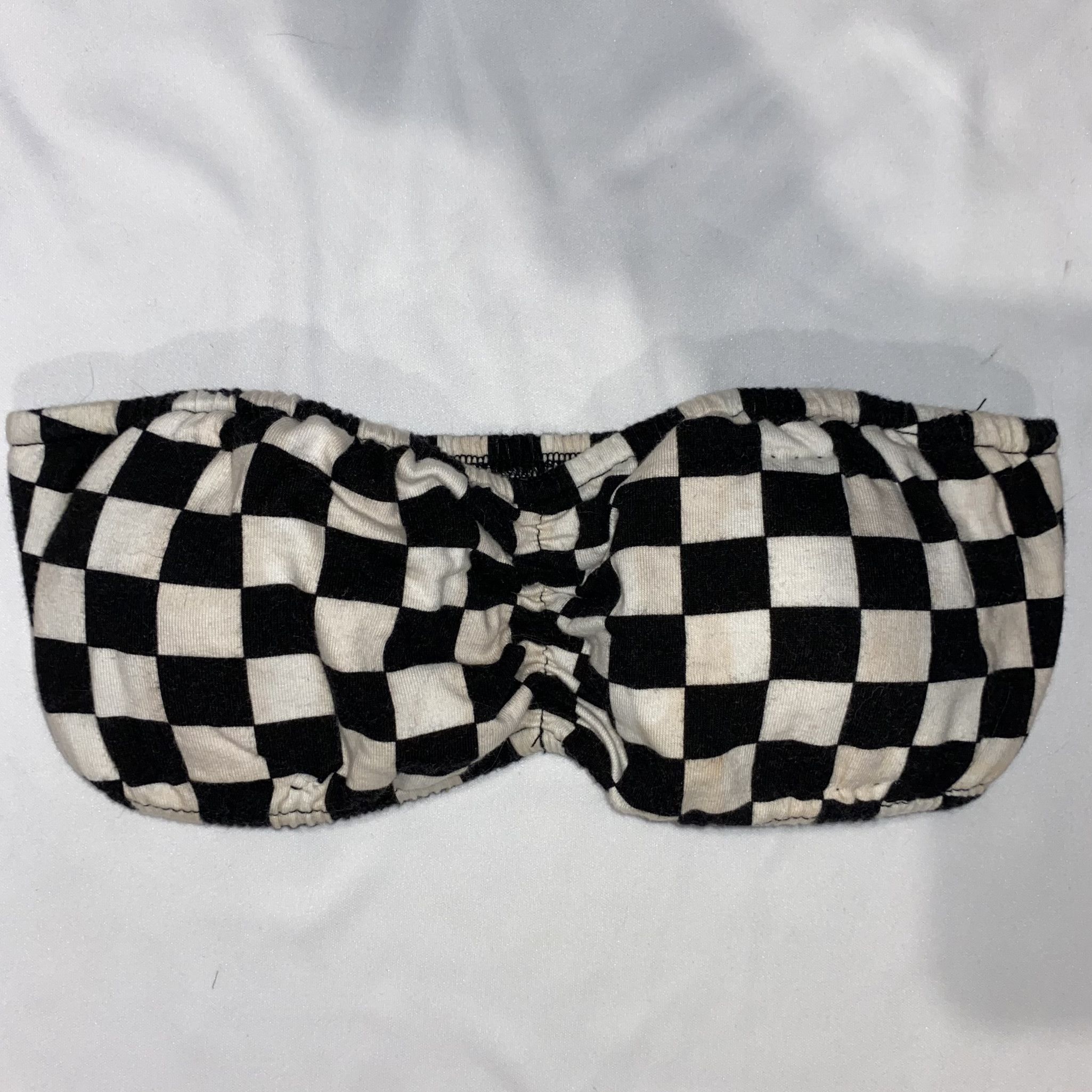 Stained Checkered Bandeau