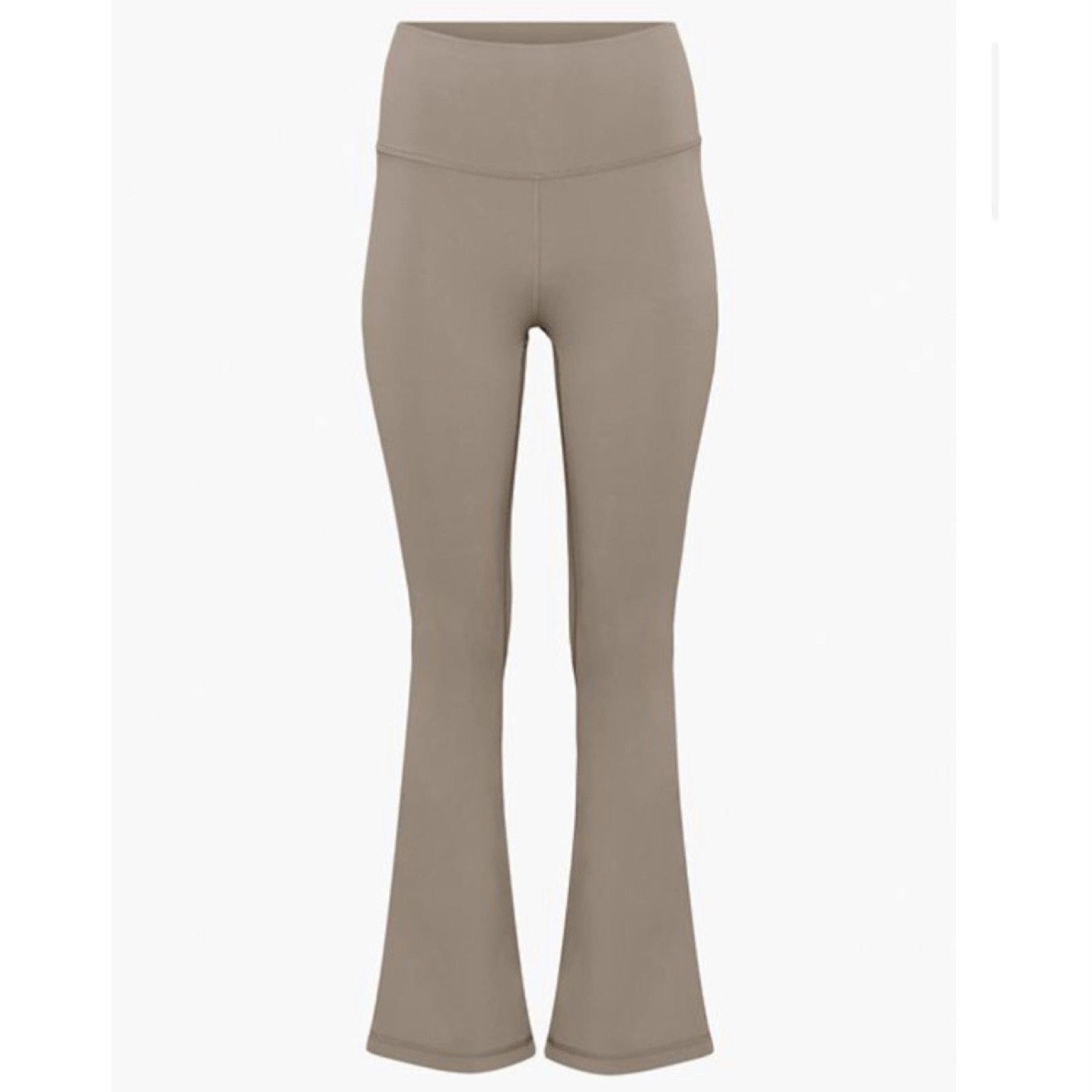 Taupe Stretchy Flare Yoga Pants