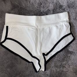 White Cheeky Twerking Mini Shorts