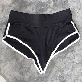 Black Cheeky Twerking Mini Shorts