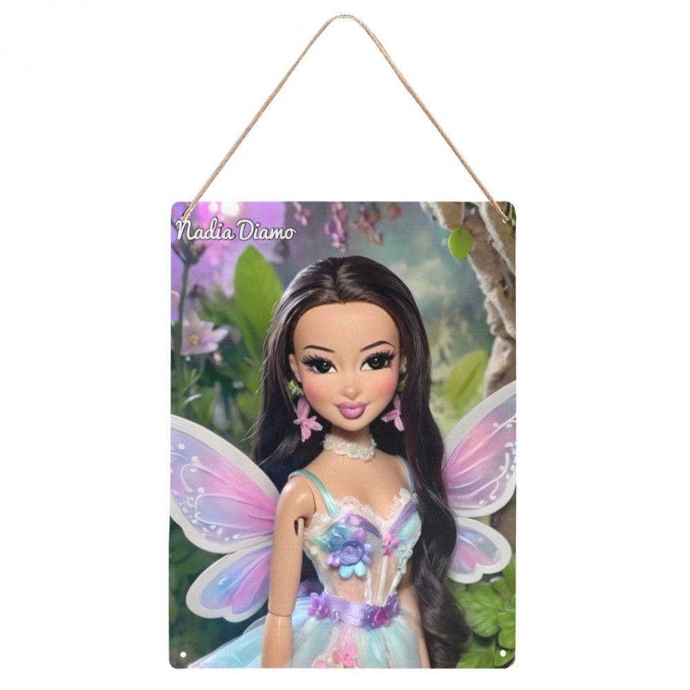 AI Bratz Print Metal Hanging Sign