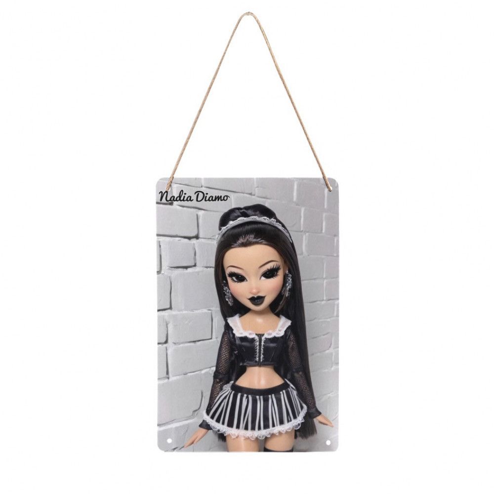 AI Bratz Print Metal Hanging Sign