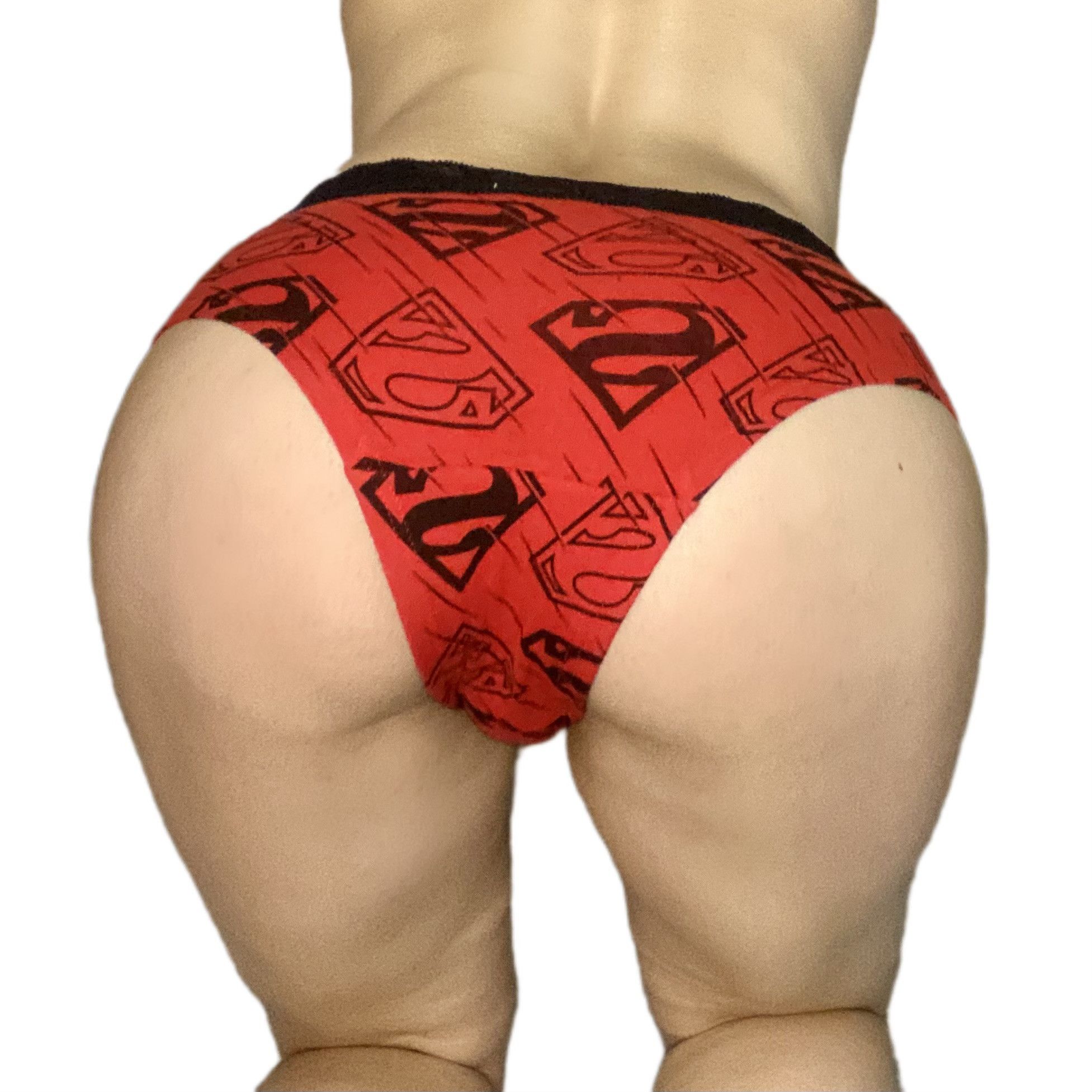 Red Superman Logo Cheeky Panties