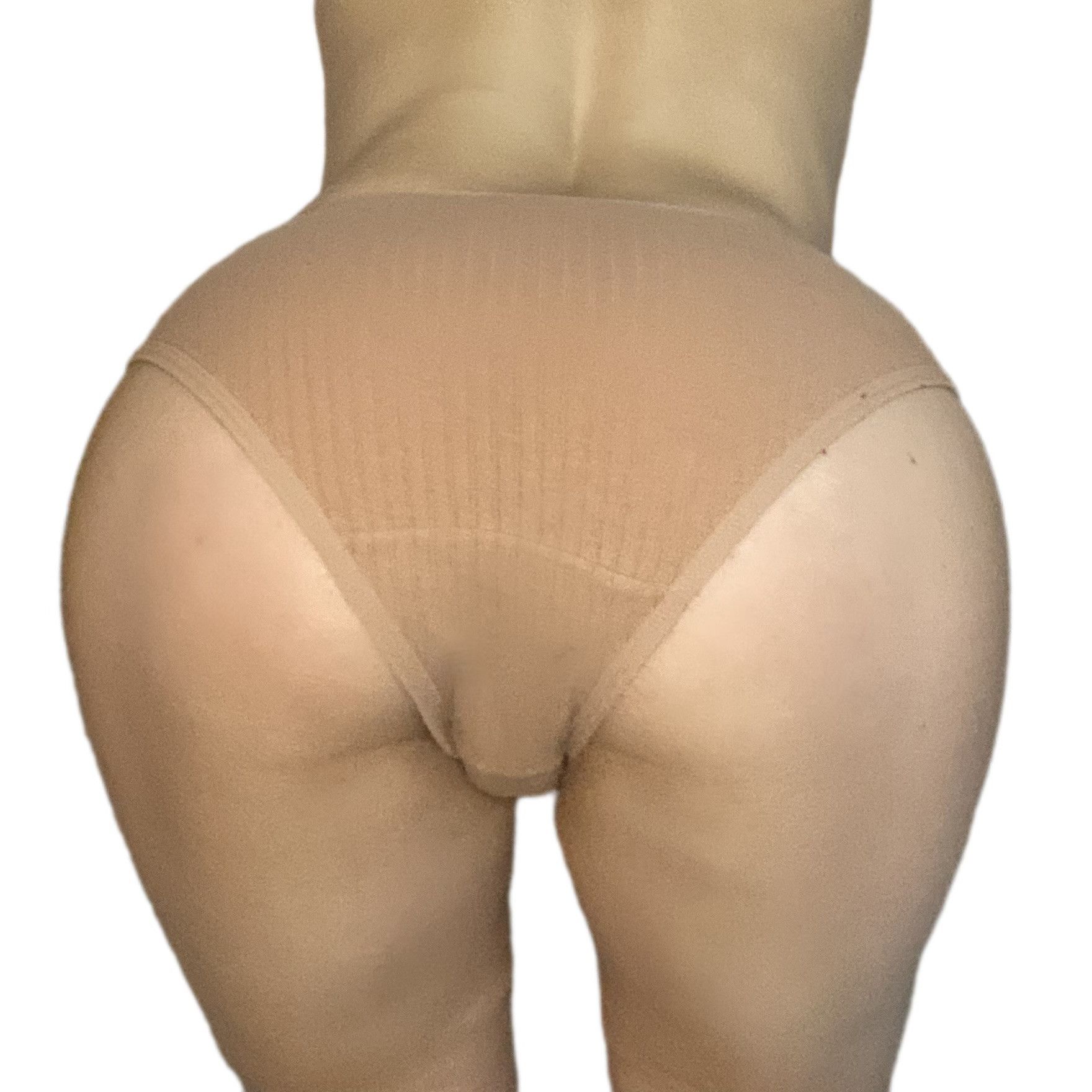 Nude Stretchy Ribbed Panties