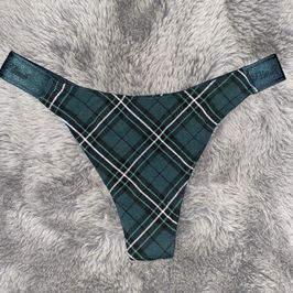 Victorias Secret Plaid Thong Panties