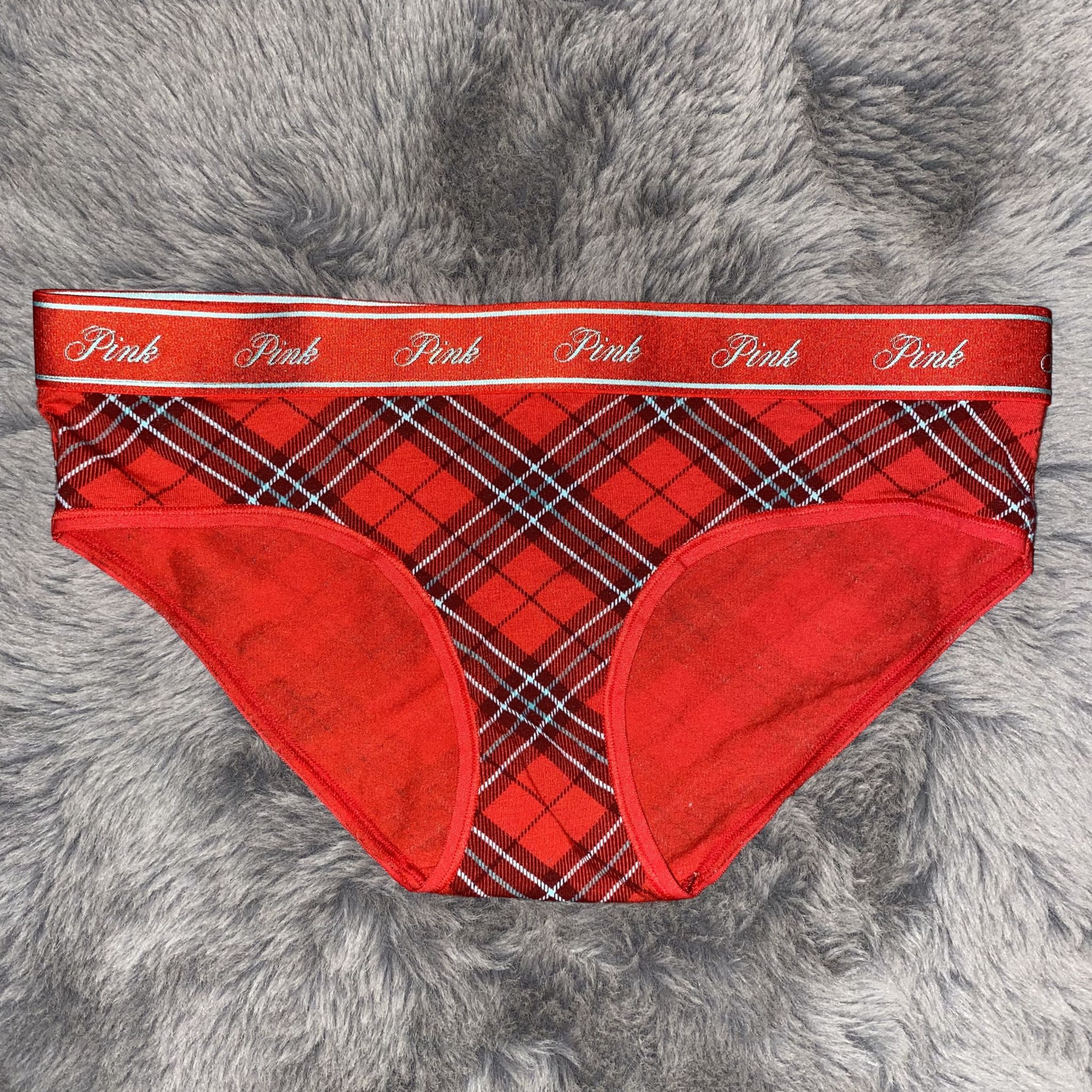 Victorias Secret Red Plaid Panties