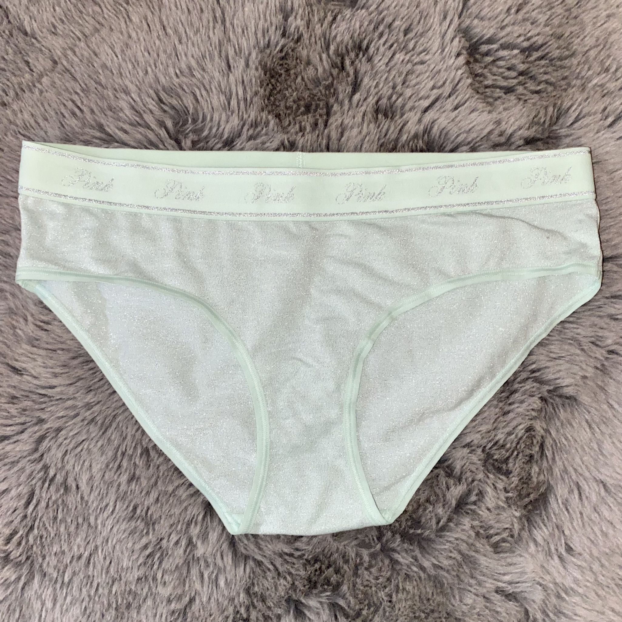 Victorias Secret Mint Glitter Panties