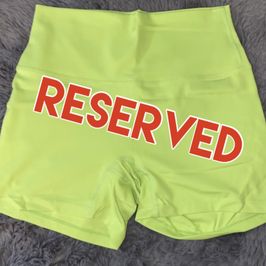 Neon Green Workout Yoga Mini Shorts