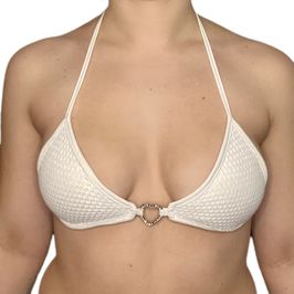 White Tie Up Rave Bra Top