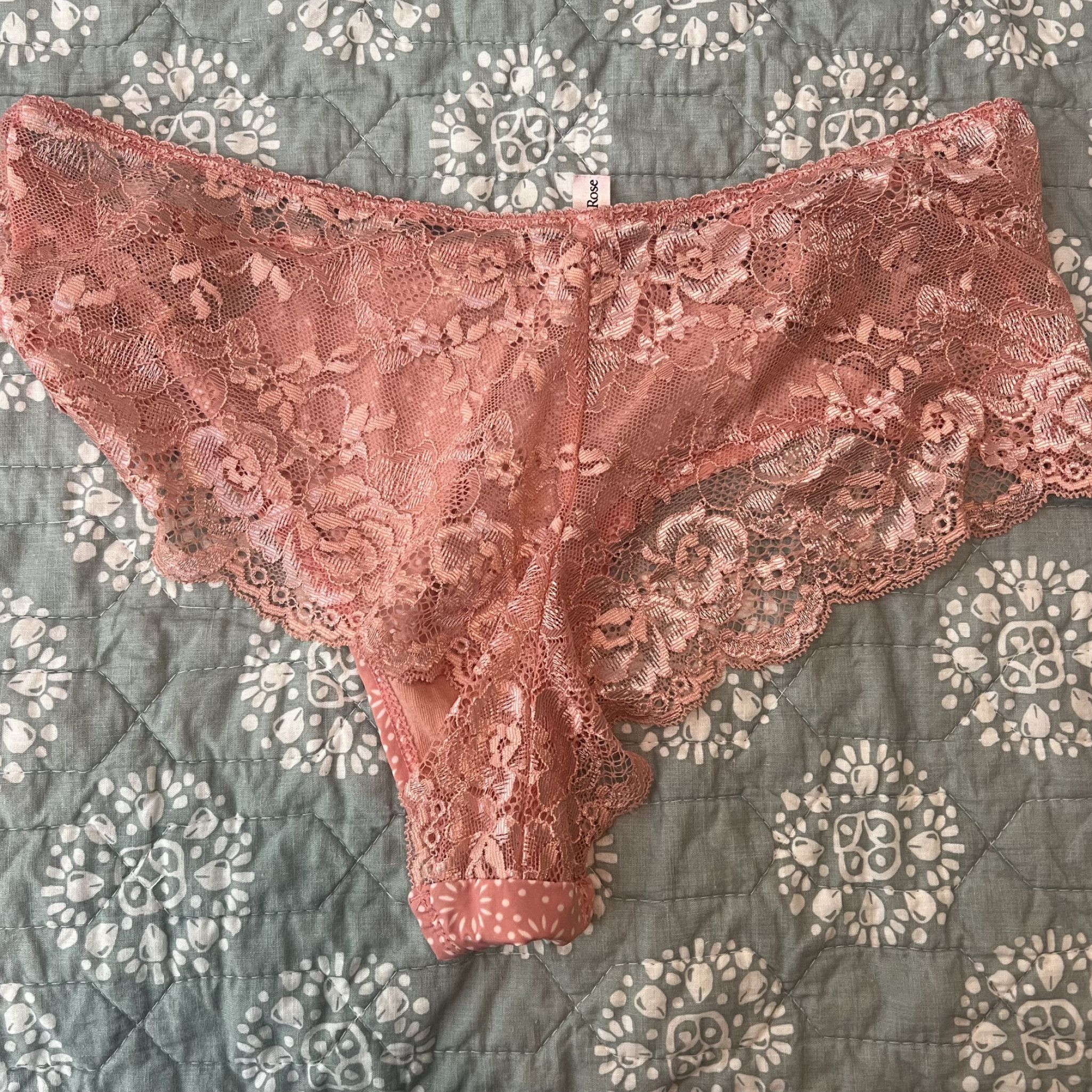 COMBINED LACE  COTTON PANTY