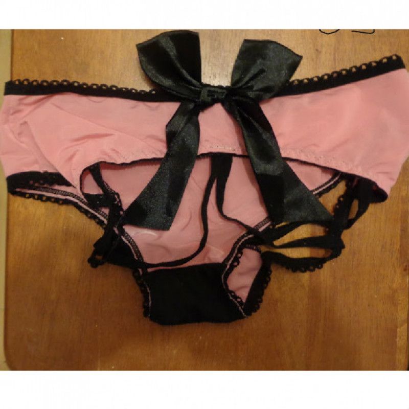 Used pink bow panties