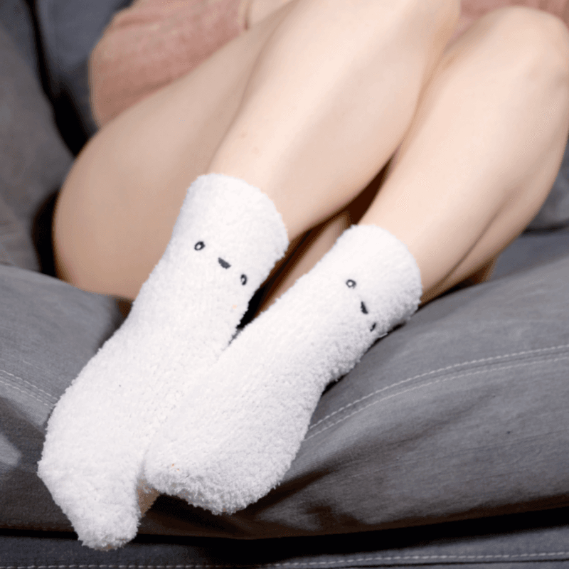 Cartoon Embroidered Fluffy Socks