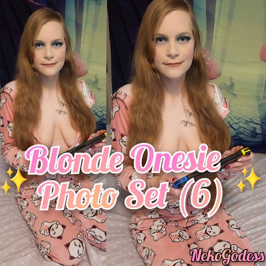 Blonde Onesie Photo Set