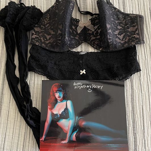 Lingerie and autographed photo
