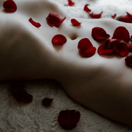 naked under rose petals photoset