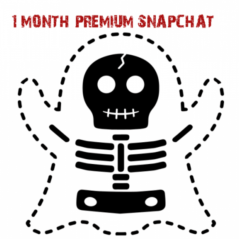 1 MONTH PREMIUM SNAPCHAT