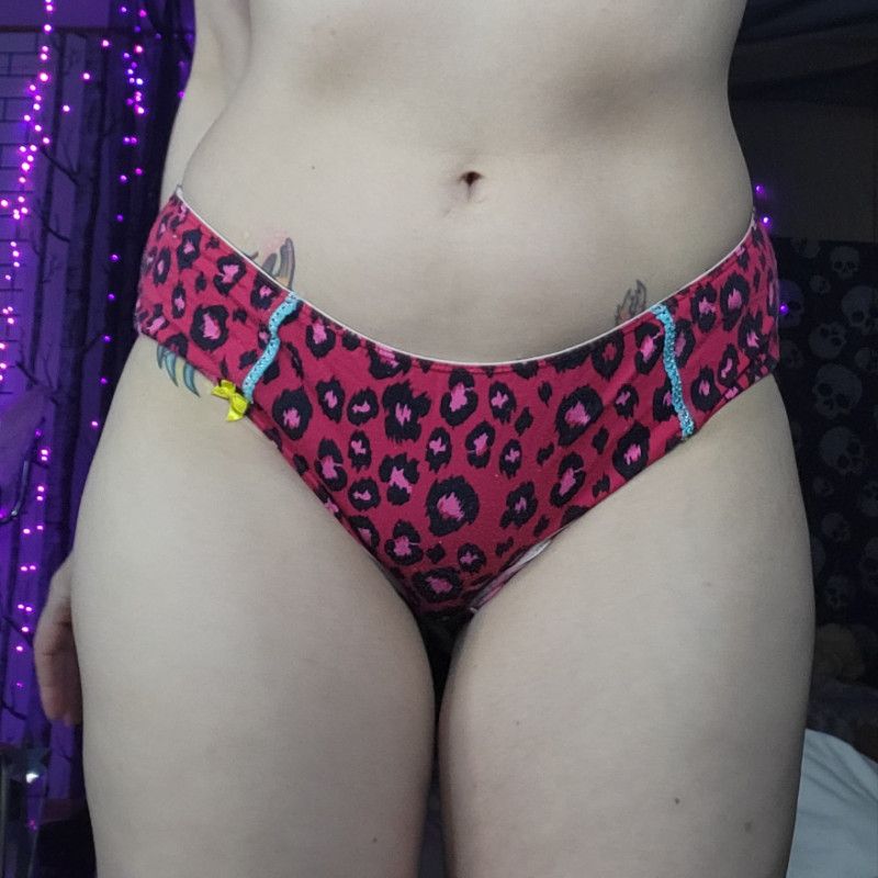 Red Cheetah Print Panties